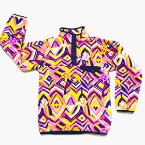 NWT Patagonia Girls Synchilla Fleece Yellow Purple